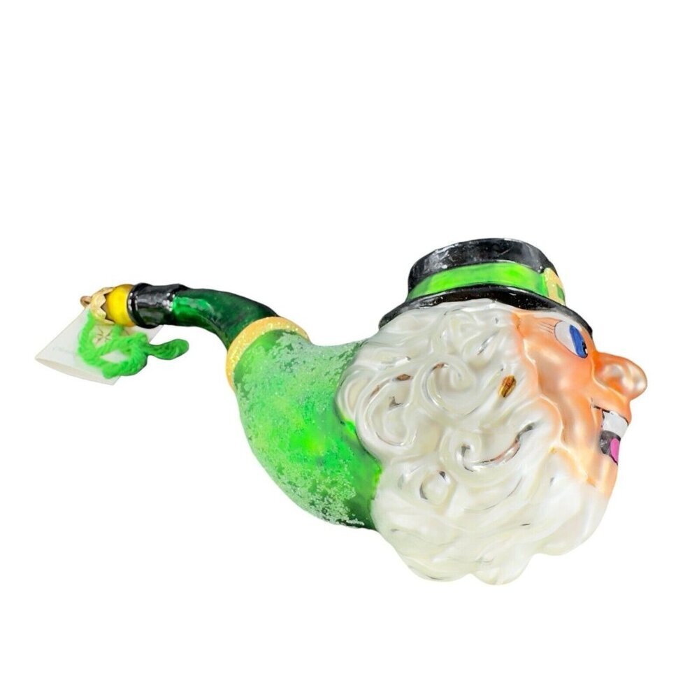Christopher Radko Lucky Ornament Leprechaun‎ Irish St Patricks W Sticker